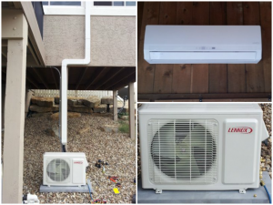 Ductless Mini-Split unit installed in Olathe Kansas