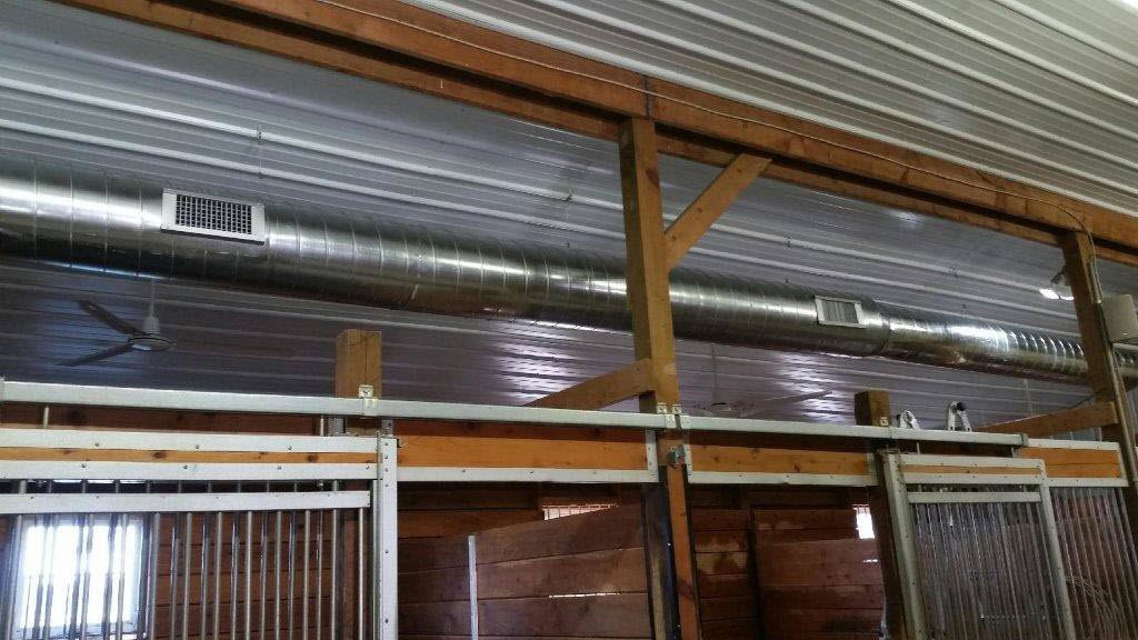 installed lennox hvac system in horse barn in Eudora, KS