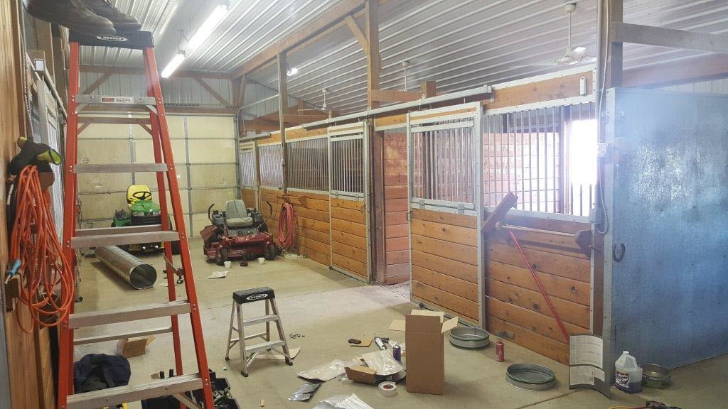 installed lennox hvac system in horse barn in Eudora, KS