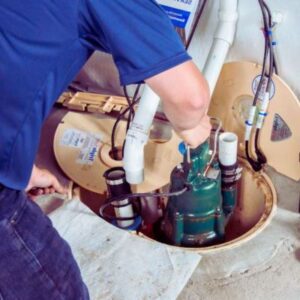 Sump pump installation, Top Notch, Kansas City, 2025