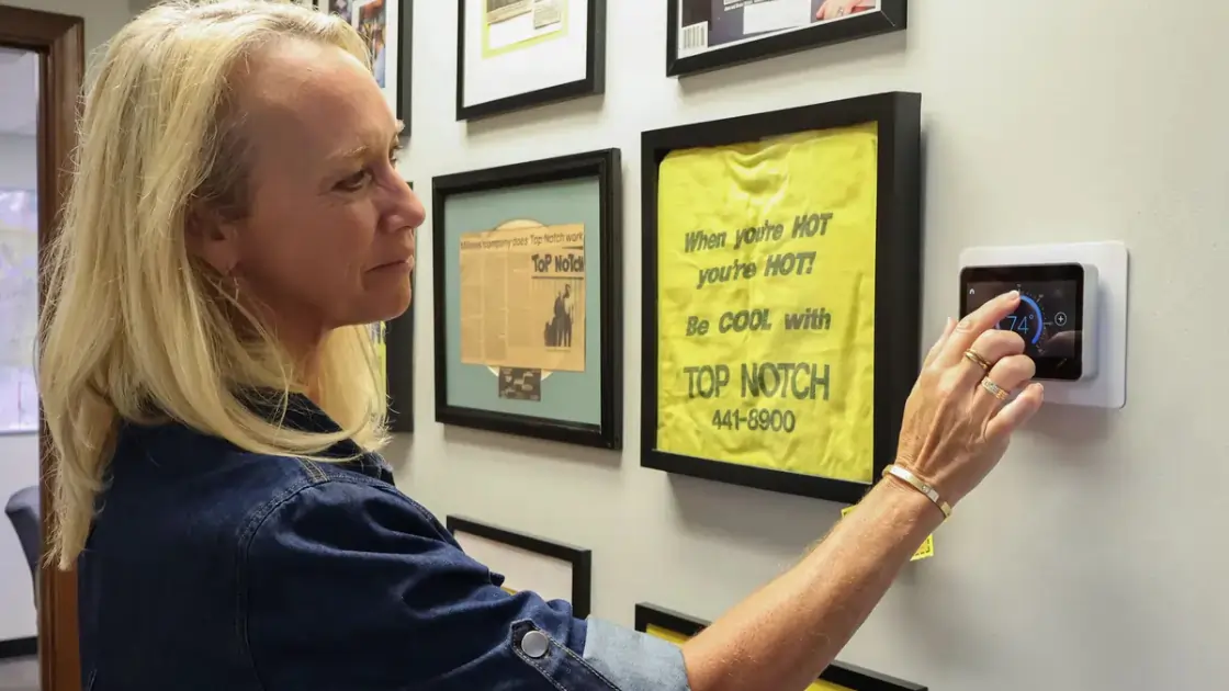 Top Notch Heating Cooling and Plumbing kim meyers thermostat 2026 winter storm Kansas City