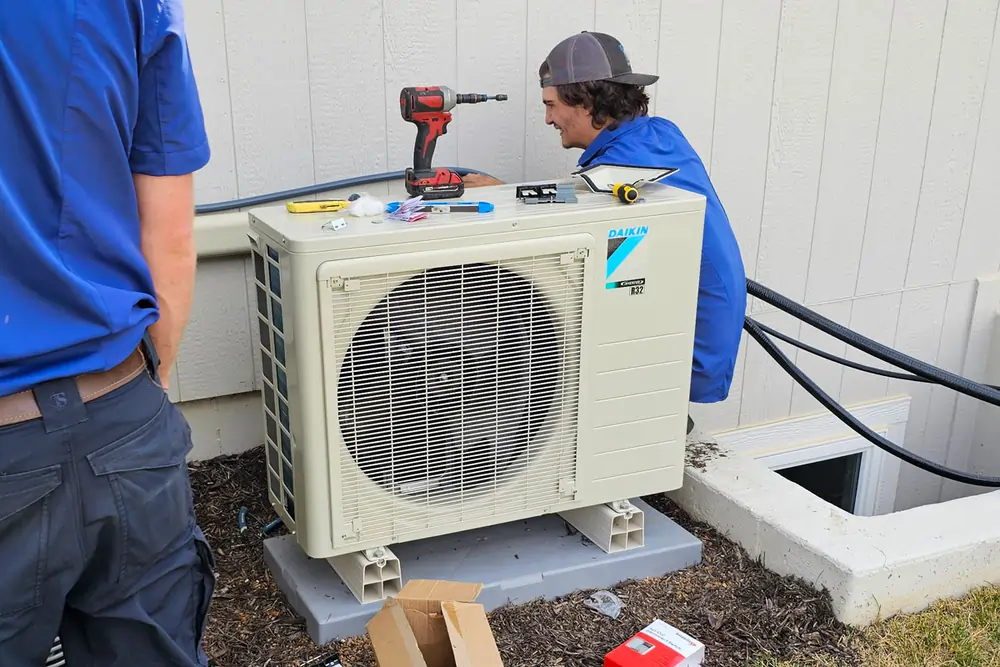 Top Notch Heating, Cooling & Plumbing ductless AC heat pump