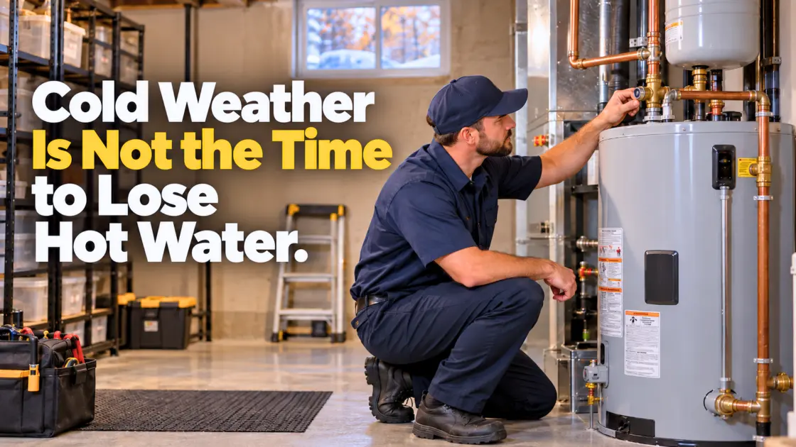Kansas City water heater being inspected before colder weather arrives